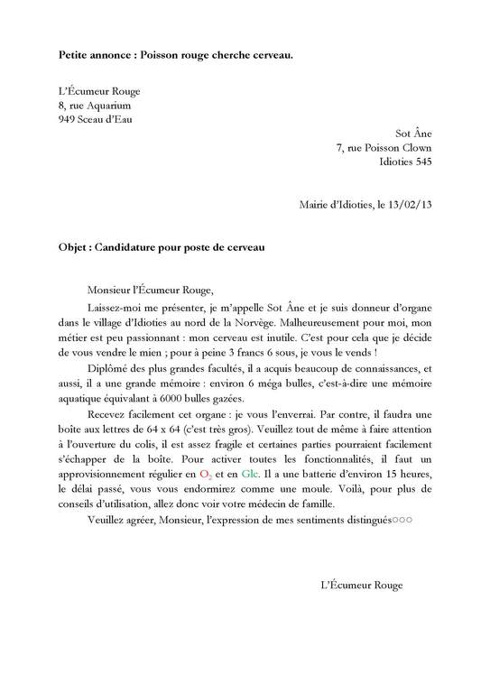 Lettre De Motivation College Prive 6 Eme